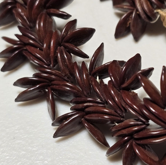 Vintage Handmade Ipil-Ipil seed Apple Seed Beaded Bracelet - Picture 2 of 2